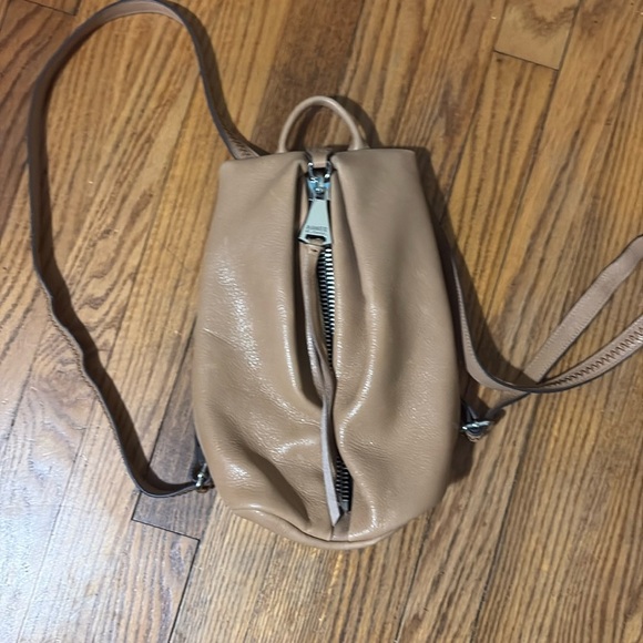 Aimee Kestenberg Tamitha Mini Backpack Soft Pebbled Leather Tan - Picture 4 of 16